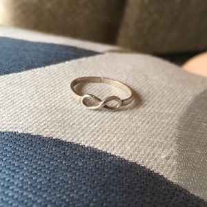 Sterling silver adjustable infinity ring / toe ring